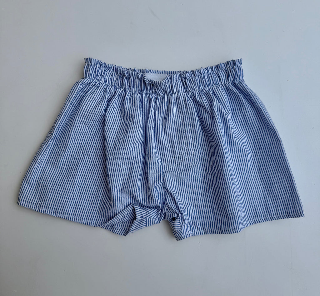 Navy & White Stripe Seersucker