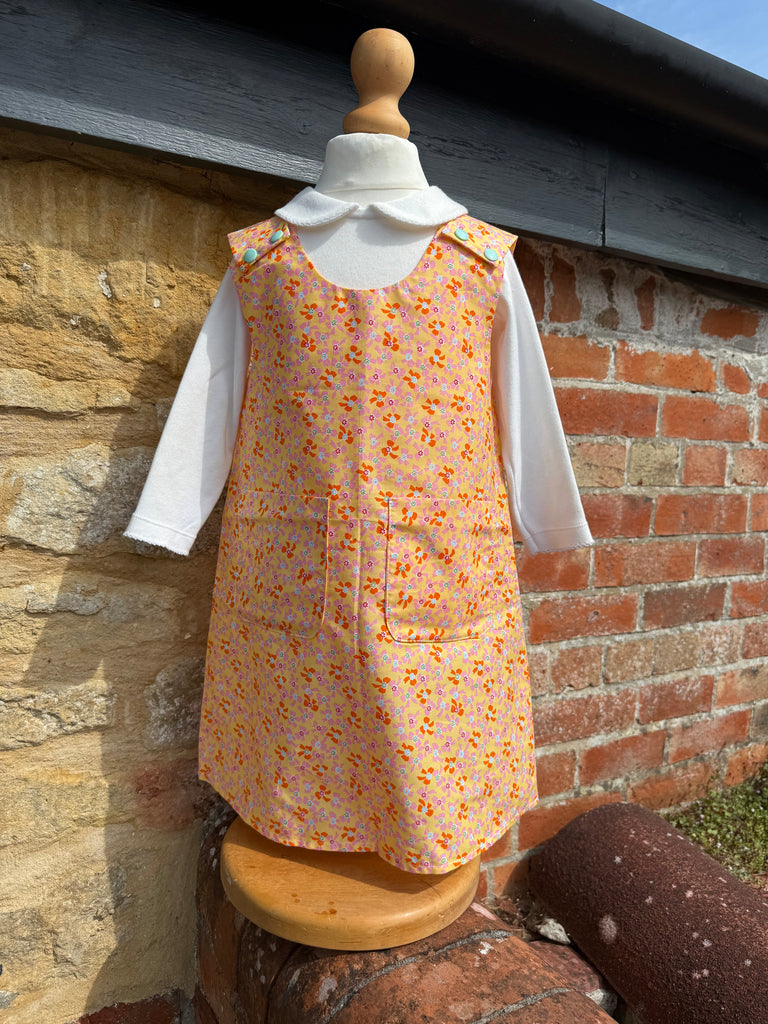 Orange Bows  Pinafore