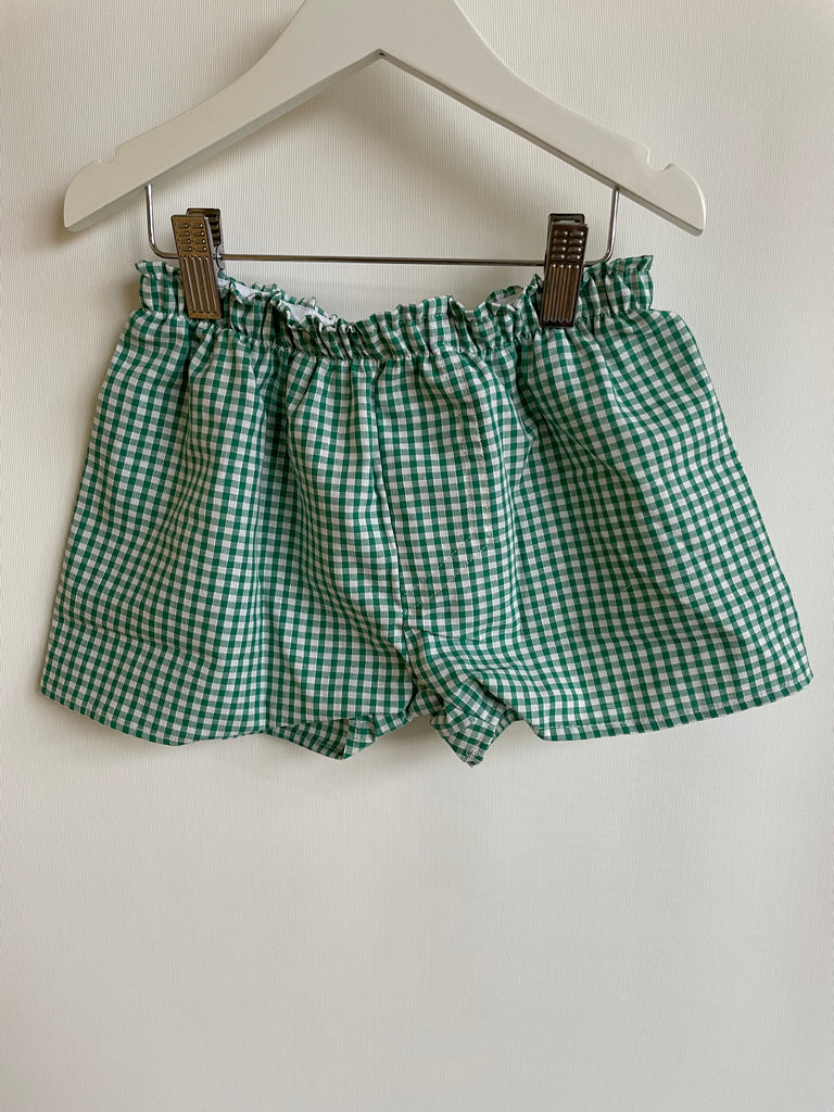Bottle Green Mini Gingham
