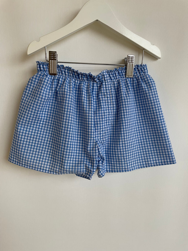 Light Blue Mini Gingham