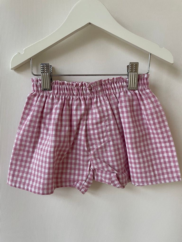 Dusky Pink Small Gingham