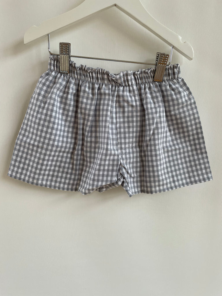 Grey Small Gingham