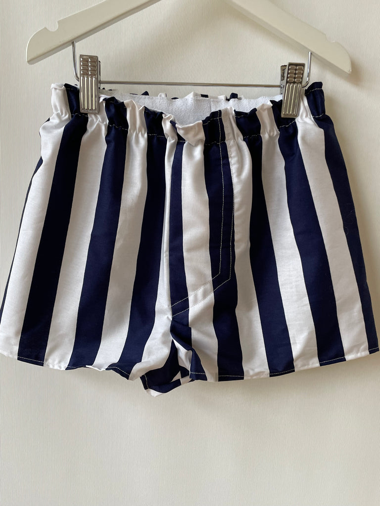 Navy & White Thick Stripe