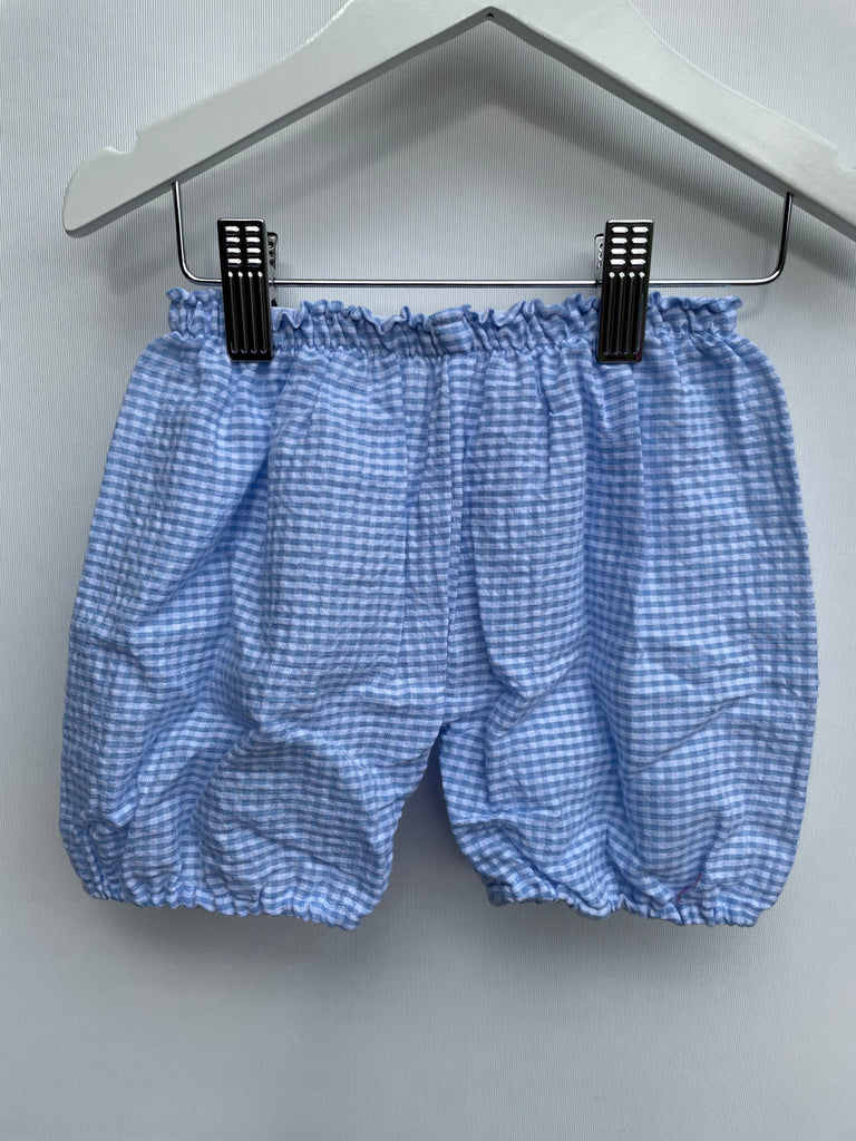 Pale Blue Gingham (Seersucker)
