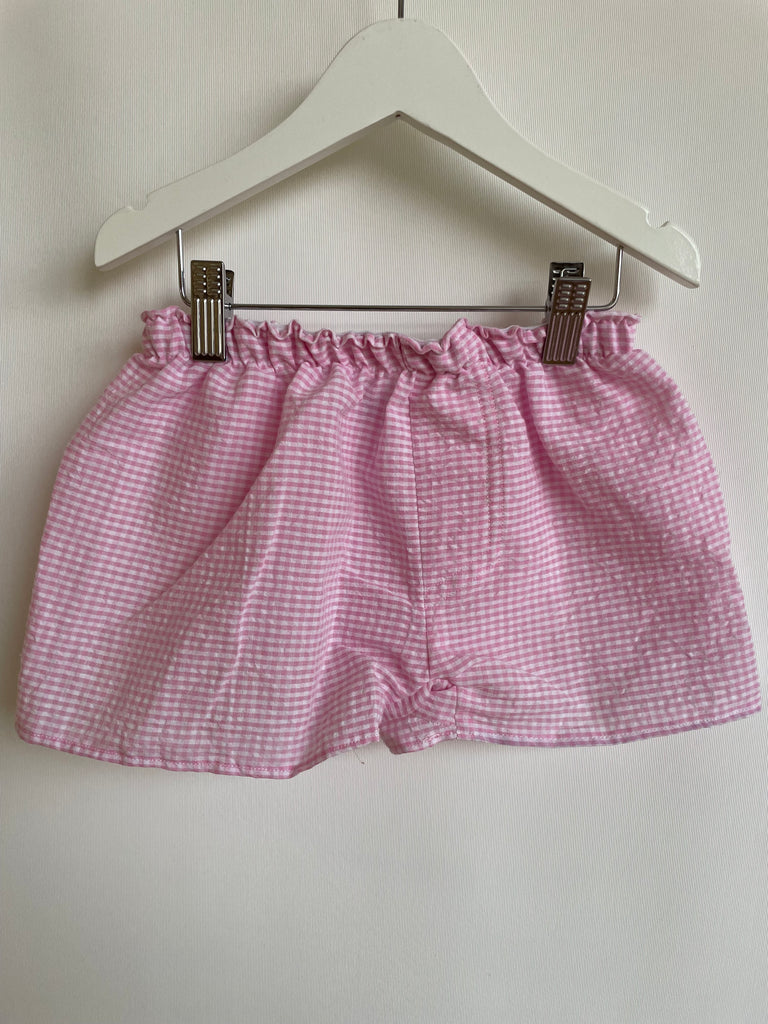 Pale Pink Gingham (Seersucker)