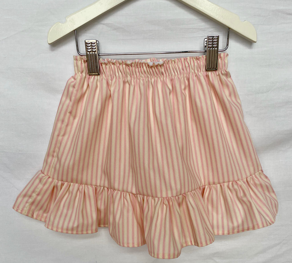 Pale Pink Ticking Stripe