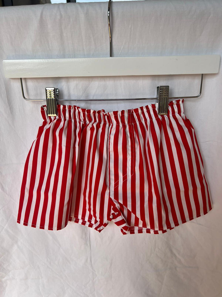 Red and White Bold Stripe