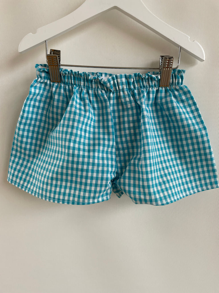 Turquoise Small Gingham